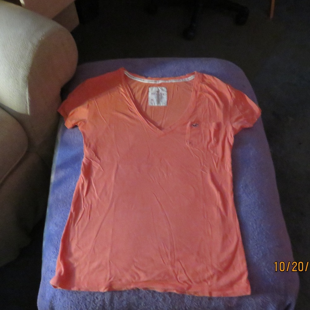 Hollister women's orange tee shirt size Medium